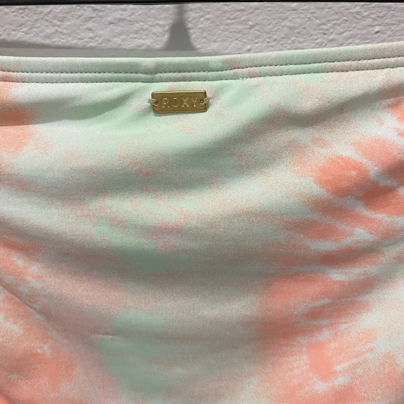 Roxy Juniors Nautilus Peach Tie Dye Hipster Bikini Bottoms - L - Picture 7 of 10